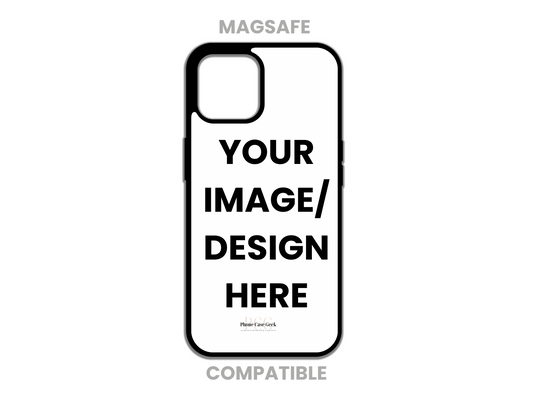 Custom MagSafe-compatible phone case for iPhone with personalized design options, perfect for showcasing unique photos, designs or text